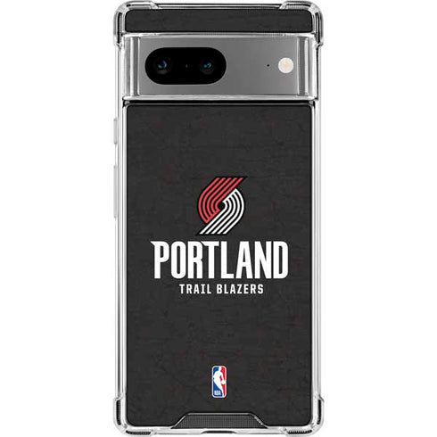 NBA Portland Trail Blazers Distressed Google Pixel 8 Clear Case